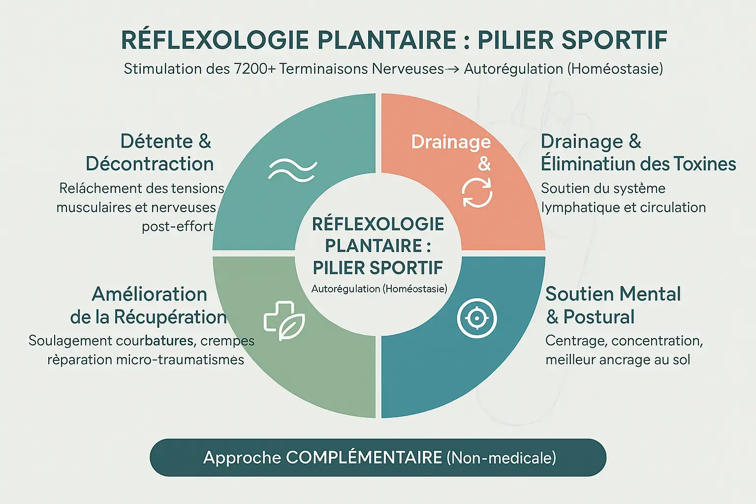 Illustration des bienfaits de la réflexologie plantaire pour le sportif