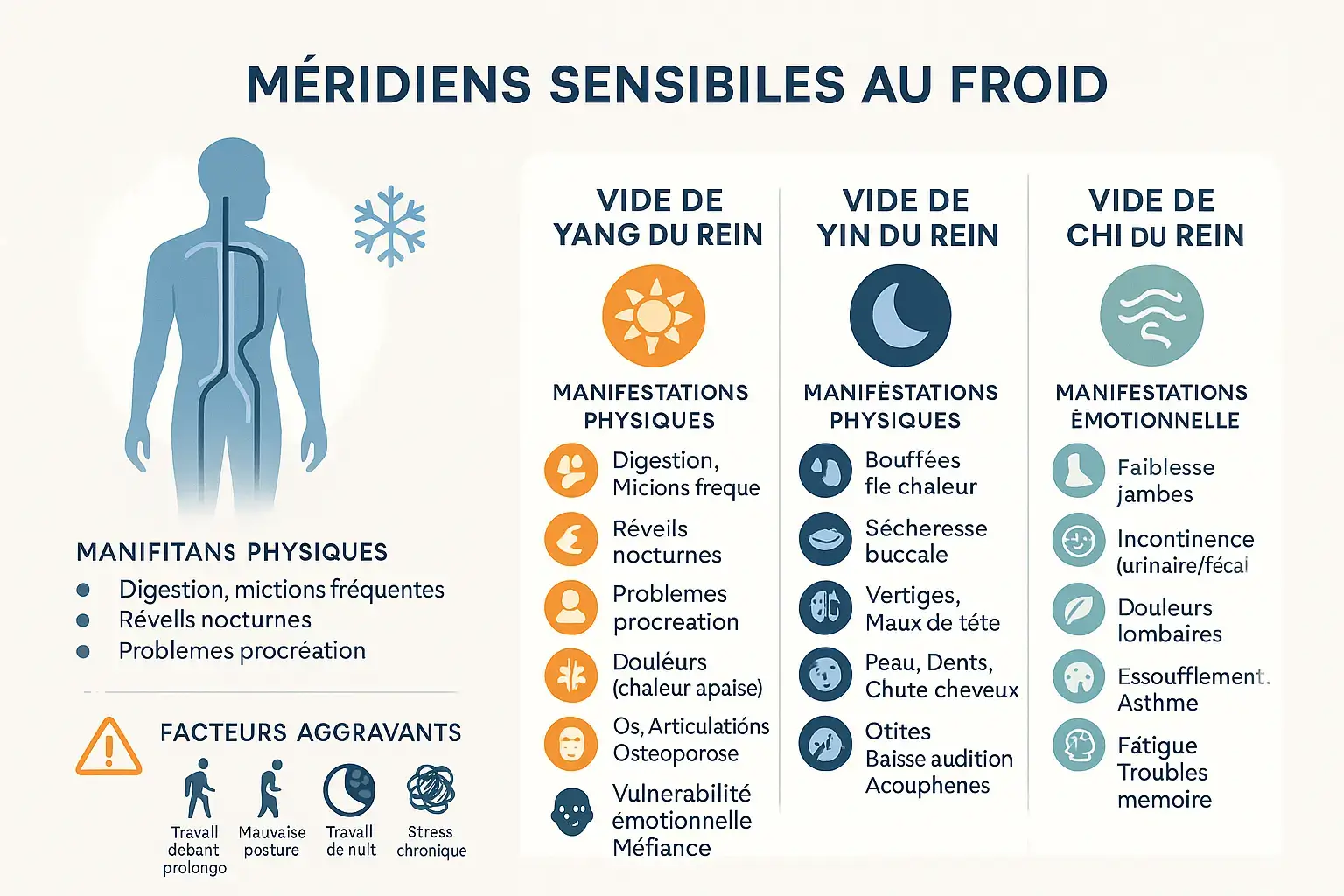D&eacute;s&eacute;quilibres du rein en hiver : manifestations physiques et &eacute;motionnelles en m&eacute;decine traditionnelle chinoise