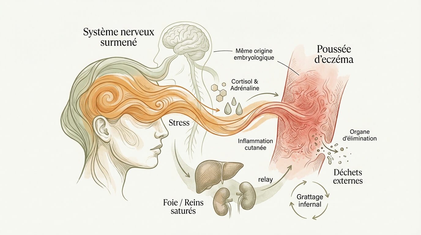 Lien entre stress et eczéma