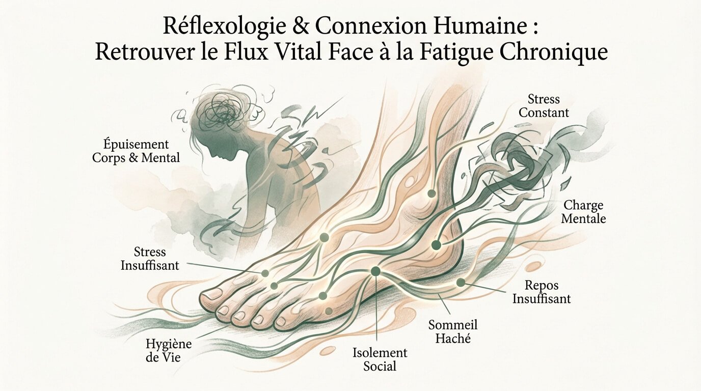 Séance de réflexologie plantaire pour soulager la fatigue chronique