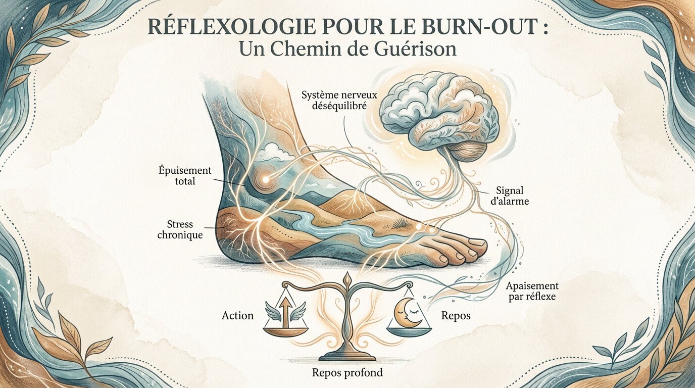 Réflexologie plantaire pour apaiser le système nerveux